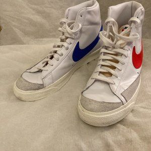Nike Blazer Mid 77 Vintage Blue Red Swoosh BQ6806-117